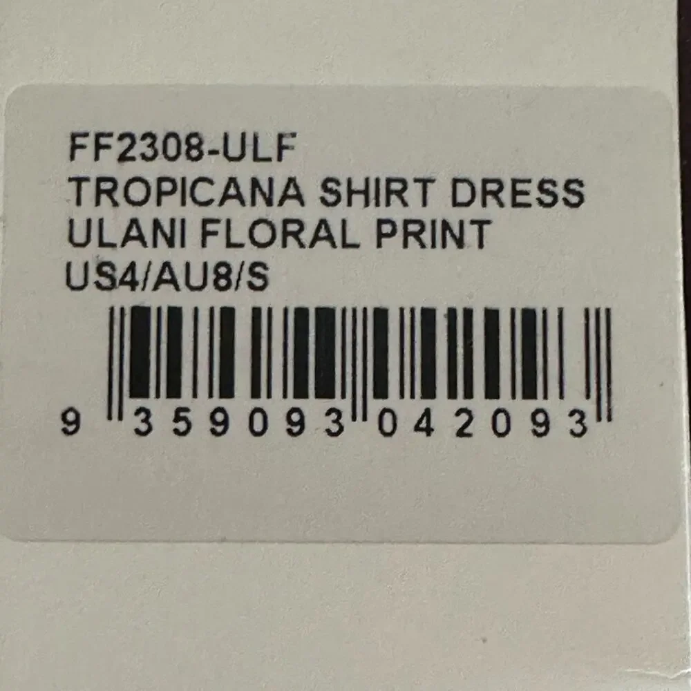 Faithfull the Brand "Tropicana" Cotton Shirt Dress Cover Up retail 189.00 USA 4 - Picture 6 of 7